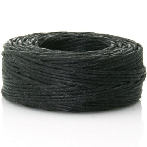 THREAD WAXED LINEN 25YD BLACK