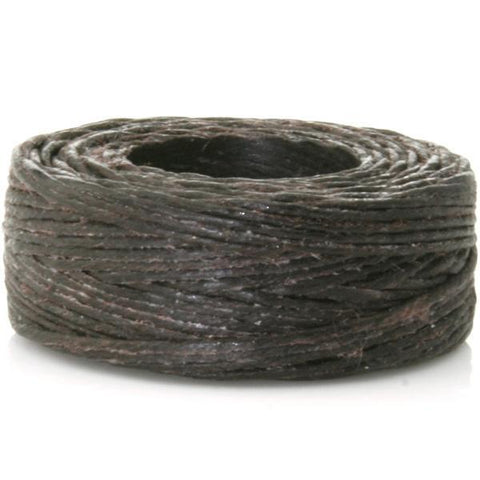 THREAD WAXED LINEN 25YD BROWN