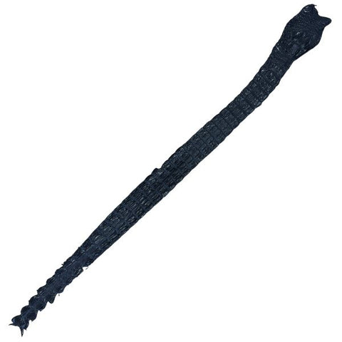 AUSTRALIAN CROCODILE BACKSTRAP | BLACK